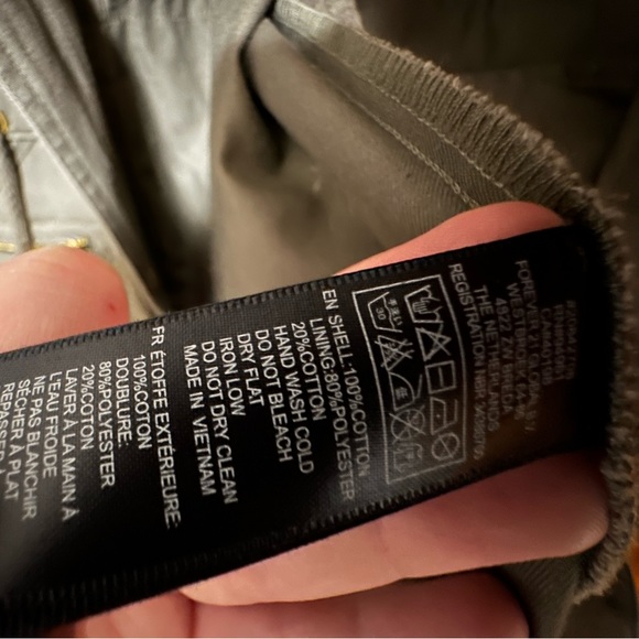 EUC olive green jacket - Picture 4 of 7